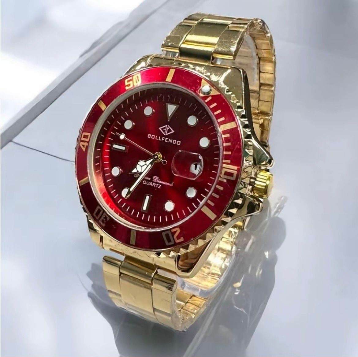 Dourado/Vermelho